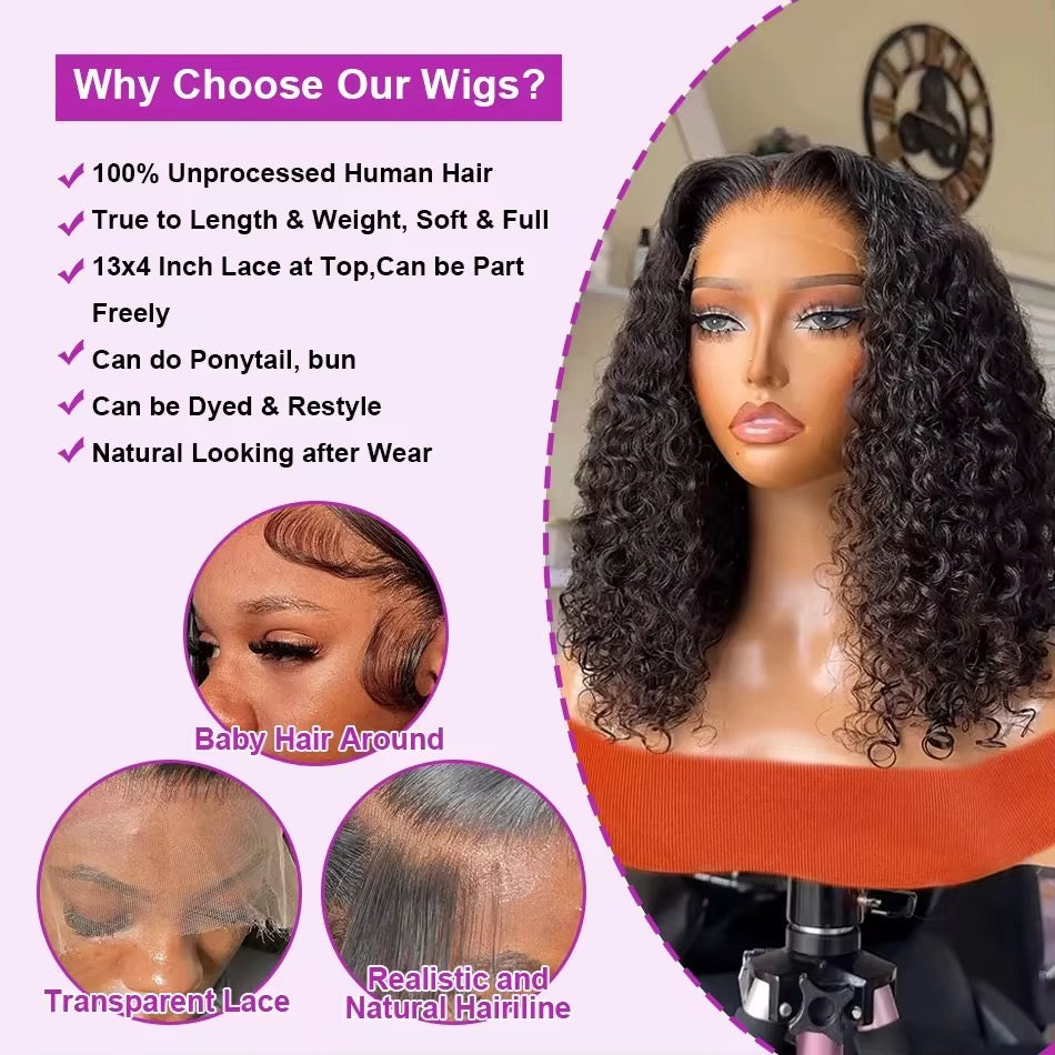 13×4 HD Lace Glueless Body Wave Wig – 100% Human Hair, 180% Density, Pre-Plucked, Ready to Wear
