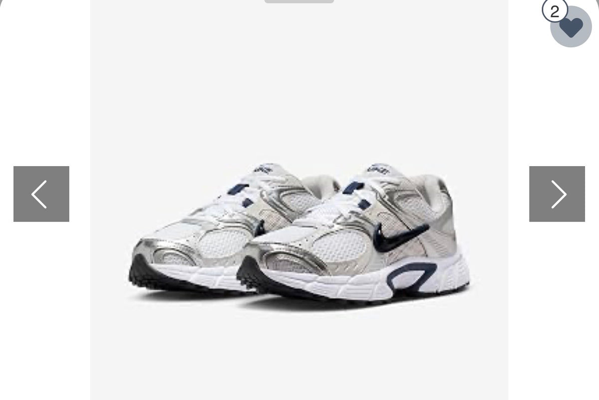 Nike V2K Run Shoes - Summit White/Metallic Silver/Black