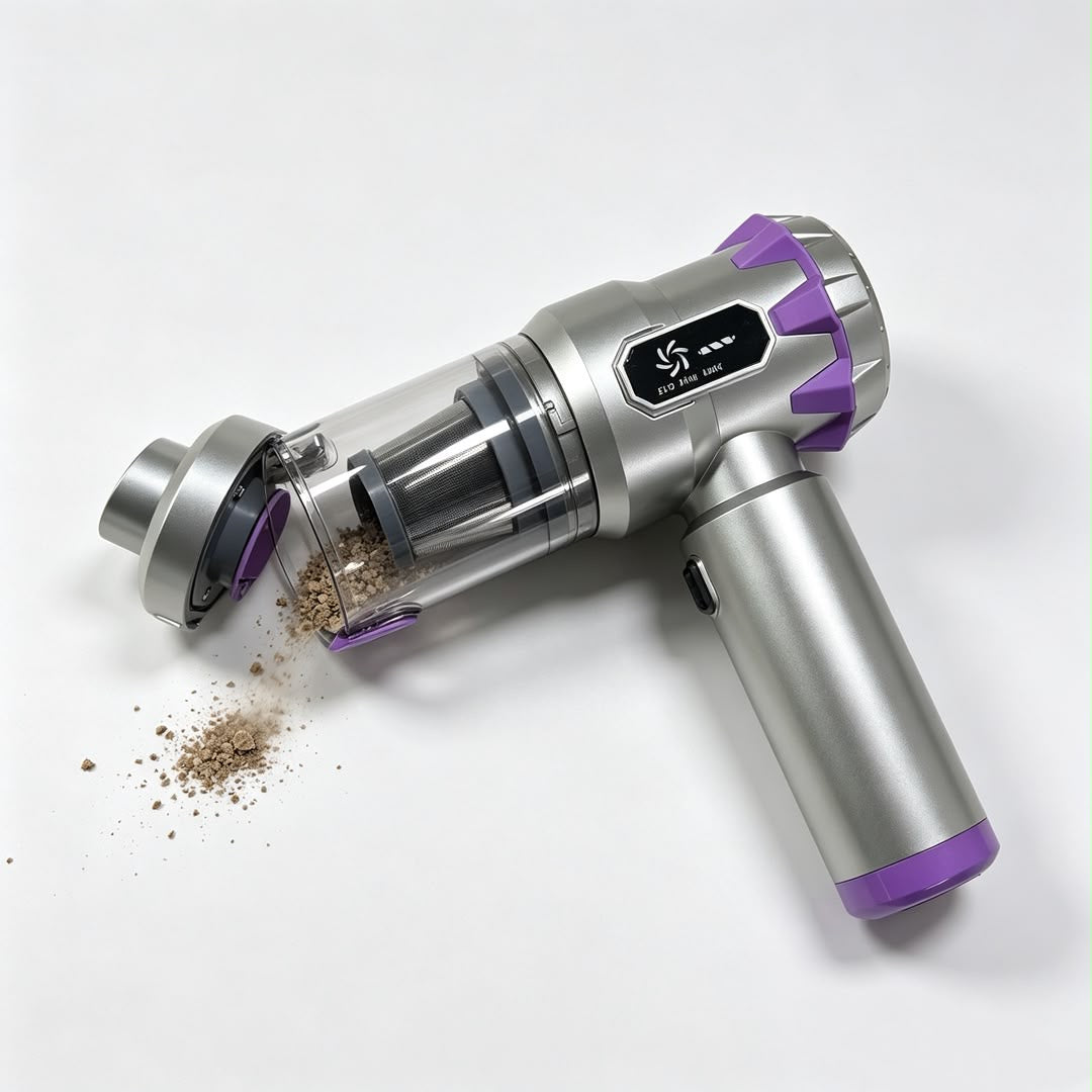 Cordless Handheld Vacuum Cleaner & Air Duster – 2-in-1 Portable Cleaning Tool