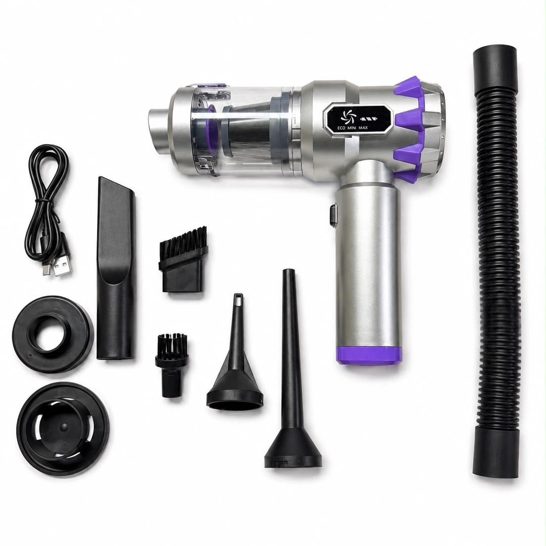 Cordless Handheld Vacuum Cleaner & Air Duster – 2-in-1 Portable Cleaning Tool