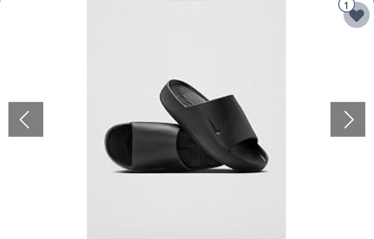Nike Calm 2.0 Slides - Black/Black
Size 7 men 7 women