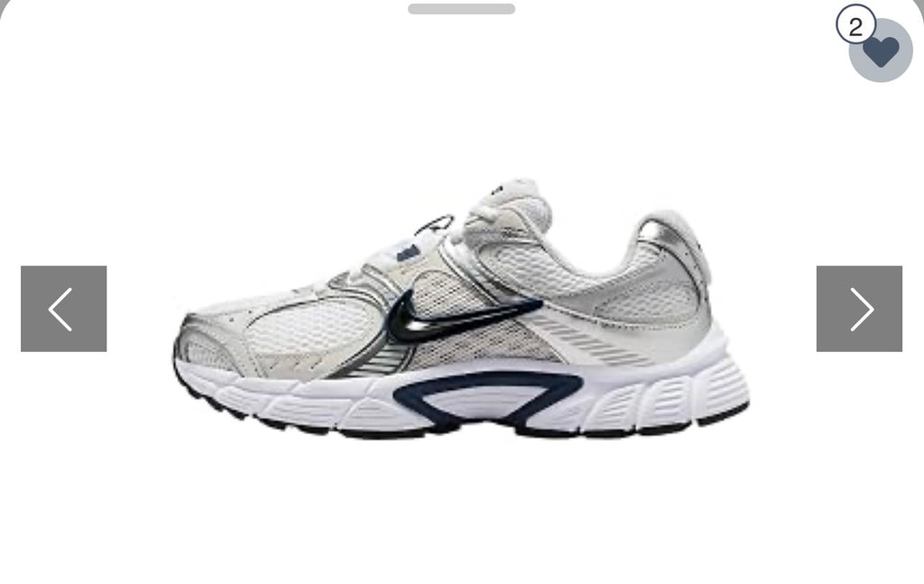 Nike V2K Run Shoes - Summit White/Metallic Silver/Black