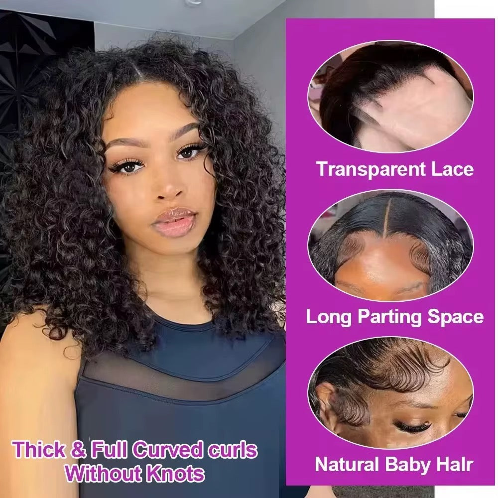 13×4 HD Lace Glueless Body Wave Wig – 100% Human Hair, 180% Density, Pre-Plucked, Ready to Wear