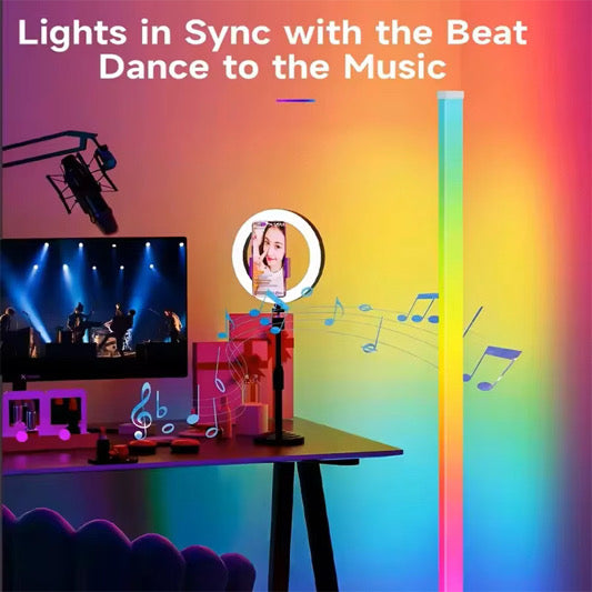 RGB LED Floor Lamp – Modern Corner Light