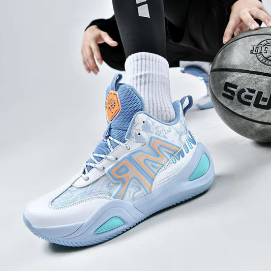 Premium casual sneakers-white/bleu